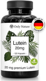 Only Nature Lutein und Zeaxanthin Kapseln 20 mg vegan und ohne Zusatzstoffe – Bild 1 von 3