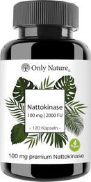 Only Nature Nattokinase 100 mg 2000 FU Kapseln 120 Stück vegan glutenfrei laktosefrei – Bild 1 von 6