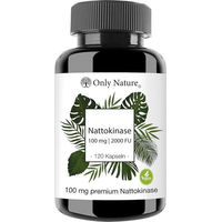 Produktbild von Only Nature Nattokinase 100 mg 2000 FU Kapseln 120 Stück vegan glutenfrei laktosefrei