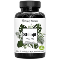 Produktbild von Only Nature Shilajit Kapseln 1000 mg – Himalaya Shilajit Original – Vegan, Glutenfrei und Laktosefrei – 120 Kapseln