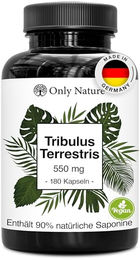 Only Nature Tribulus Terrestris Kapseln – 180 Stück – Vegan & Ohne Zusatzstoffe – Bild 1 von 3