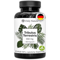 Produktbild von Only Nature Tribulus Terrestris Kapseln – 180 Stück – Vegan & Ohne Zusatzstoffe