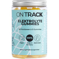 Produktbild von OnTrack Nutrition Elektrolyte Gummies Ananas mit Magnesium, Vitamin C und B-Komplex vegan und glutenfrei