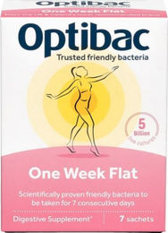 Optibac One Week Flat Probiotika Sticks vegetarisch ohne Zusatzstoffe 7 x 1,5 g – Bild 1 von 1