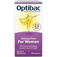 Produktbild von Optibac Probiotika für Frauen vegan ohne Zusatzstoffe 14 Kapseln