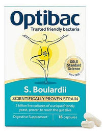 Optibac Saccharomyces Boulardii Probiotika Vegan 16 Kapseln – Bild 1 von 2