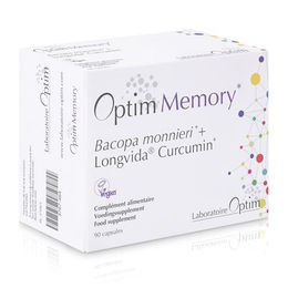 OPTIM Memory Bacopa Monnieri und Longvida Curcumin 90 Kapseln vegan und glutenfrei – Bild 1 von 2
