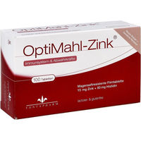 Produktbild von Optimahl Zink Gluconat 15 mg Tabletten laktosefrei zuckerfrei glutenfrei