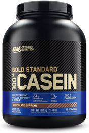 Optimum Nutrition 100% Gold Standard Casein Chocolate Supreme Proteinpulver Schokolade – Bild 1 von 2