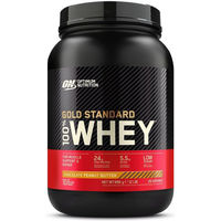 Produktbild von Optimum Nutrition 100% Whey Gold Standard Protein Pulver Schokolade Erdnuss Mischung 908 g