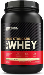 Optimum Nutrition 100% Whey Gold Standard Protein Pulver Vanille Ice Cream 900 g – Bild 1 von 2