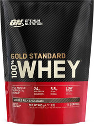 Optimum Nutrition 100% Whey Gold Standard Whey Protein Mischung Double Rich Chocolate 450 g – Bild 1 von 2