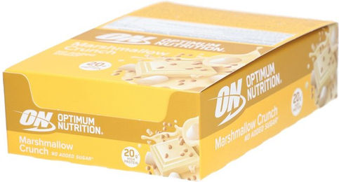 Optimum Nutrition Crispy Protein Bar Marshmallow zuckerfrei vegetarisch – Bild 1 von 1