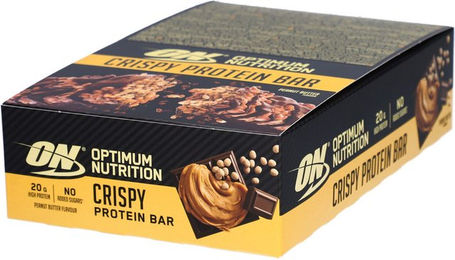 Optimum Nutrition Crispy Protein Bar Peanut Butter zuckerfrei vegetarisch – Bild 1 von 2