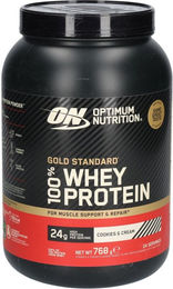 Optimum Nutrition Gold Standard 100% Whey Protein Pulver Cookies & Cream zuckerfrei 768 g – Bild 1 von 2