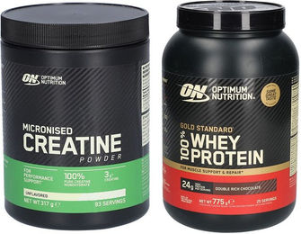 Optimum Nutrition Gold Standard 100% Whey Protein Pulver Mischung mit Creatin Double Rich Chocolate 1000 g – Bild 1 von 1
