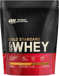 Optimum Nutrition Gold Standard 100% Whey Protein Pulver Schokolade-Erdnussbutter 480 g – Bild 1 von 1
