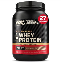 Optimum Nutrition Gold Standard 100% Whey Protein Pulver Schokolade-Haselnuss glutenfrei 780 g – Bild 1 von 1