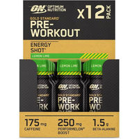 Produktbild von Optimum Nutrition Gold Standard Pre-Workout Energy Shot Zitrone Limette 12 x 60 ml Ampullen