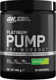 Optimum Nutrition ON PUMP Pre-Workout Booster koffeinfrei mit Beta-Alanin, Citrullin, L-Arginin & Fruitflow, Zitrone, Pulver, 380 g – Bild 1 von 5