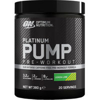Produktbild von Optimum Nutrition ON PUMP Pre-Workout Booster koffeinfrei mit Beta-Alanin, Citrullin, L-Arginin & Fruitflow, Zitrone, Pulver, 380 g