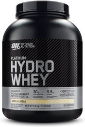 Optimum Nutrition Platinum Hydrowhey Hydrolysat Whey Protein Pulver Vanille – Bild 1 von 2