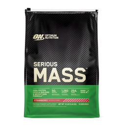 Optimum Nutrition Serious Mass Weight Gainer Pulver Erdbeere 5,45 kg – Bild 1 von 6