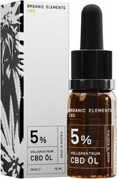 ORGANIC ELEMENTS Vollspektrum CBD Öl 5% vegan – Bild 1 von 3