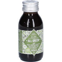 Produktbild von ORGANIC HUMAN Ingwer Shot All Green Superfood-Mischung Bio Vegan Ampullen