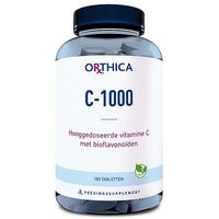 Produktbild von Orthica C-1000 Vitamin C Tabletten 180 Stück vegan laktosefrei glutenfrei