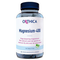 Produktbild von Orthica Magnesium 400 Tabletten vegan 120 Stück