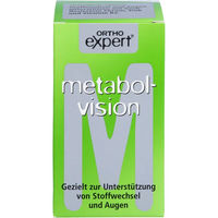 Produktbild von Orthoexpert metabol-vision Kapseln mit Lutein, Zeaxanthin, B-Vitaminen, Coenzym Q10 und Zink, glutenfrei und laktosefrei, 60 Kapseln