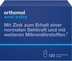 Orthomol AMD extra Kapseln 120 Stück vegan laktosefrei glutenfrei zuckerfrei – Bild 1 von 2