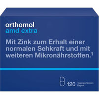 Produktbild von Orthomol AMD extra Kapseln 120 Stück vegan laktosefrei glutenfrei zuckerfrei