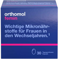 Produktbild von Orthomol Femin Kapseln mit Zink, Biotin und Selen für Frauen 60 Kapseln