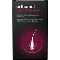 Produktbild von Orthomol Hair Intense Kapseln mit Zink, Biotin und Selen für Frauen, 60 Kapseln
