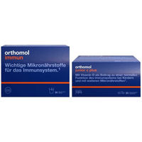 Produktbild von Orthomol Immun Granulat und Orthomol junior C plus Tabletten für Erwachsene und Kinder