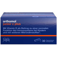 Produktbild von Orthomol junior C plus Direktgranulat Himbeer-Limette Pulver für Kinder