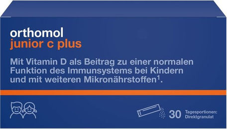 Orthomol Junior C plus Granulat für Kinder Himbeere Limette 30 Stück – Bild 1 von 3