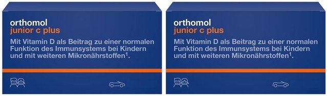 Orthomol Junior C Plus Lutschtabletten für Kinder mit Vitamin C Waldfrucht und Mandarine Orange – Bild 1 von 1