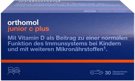 Orthomol junior C plus Lutschtabletten Mandarine-Orange für Kinder 120 Stück – Bild 1 von 1