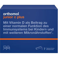 Produktbild von Orthomol Junior C plus Pulver für Kinder Himbeere Limette 7 Stück