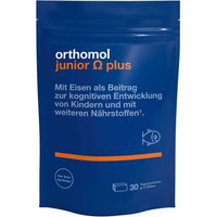 Produktbild von Orthomol Junior Omega Plus Lutschtabletten für Kinder mit Omega-3-Fettsäuren 90 Stück