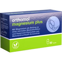 Produktbild von Orthomol Magnesium Plus Kapseln 60 Stück laktosefrei und glutenfrei für Sportler