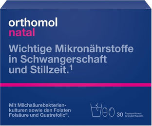 Orthomol Natal Mikronährstoffe Kapseln für Schwangere und Stillende 30 Stück – Bild 1 von 2