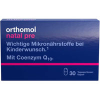 Produktbild von Orthomol Natal Pre Kapseln für Frauen, Schwangere und Stillende