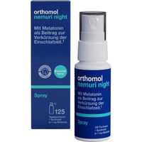 Produktbild von Orthomol Nemuri Night Einschlafspray mit Melatonin und Passionsblumen-Extrakt vegan und zuckerfrei
