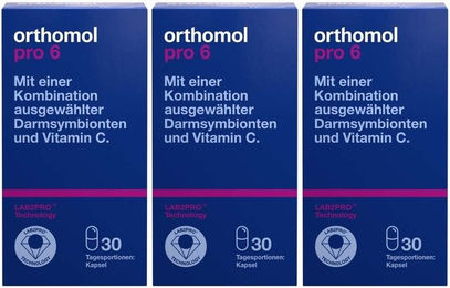Orthomol Pro 6 Kapseln mit Darmsymbionten und Vitamin C – Bild 1 von 1