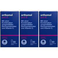 Produktbild von Orthomol Pro 6 Kapseln mit Darmsymbionten und Vitamin C