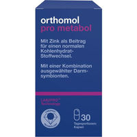 Produktbild von Orthomol pro metabol Kapseln mit Zink und Darmsymbionten 30 Stück